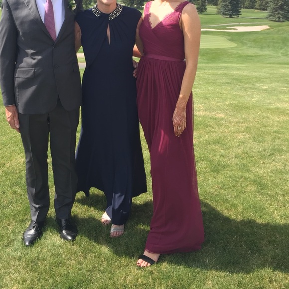 BHLDN size 2 maroon / cranberry floor length dress. Worn once. - Picture 5 of 5